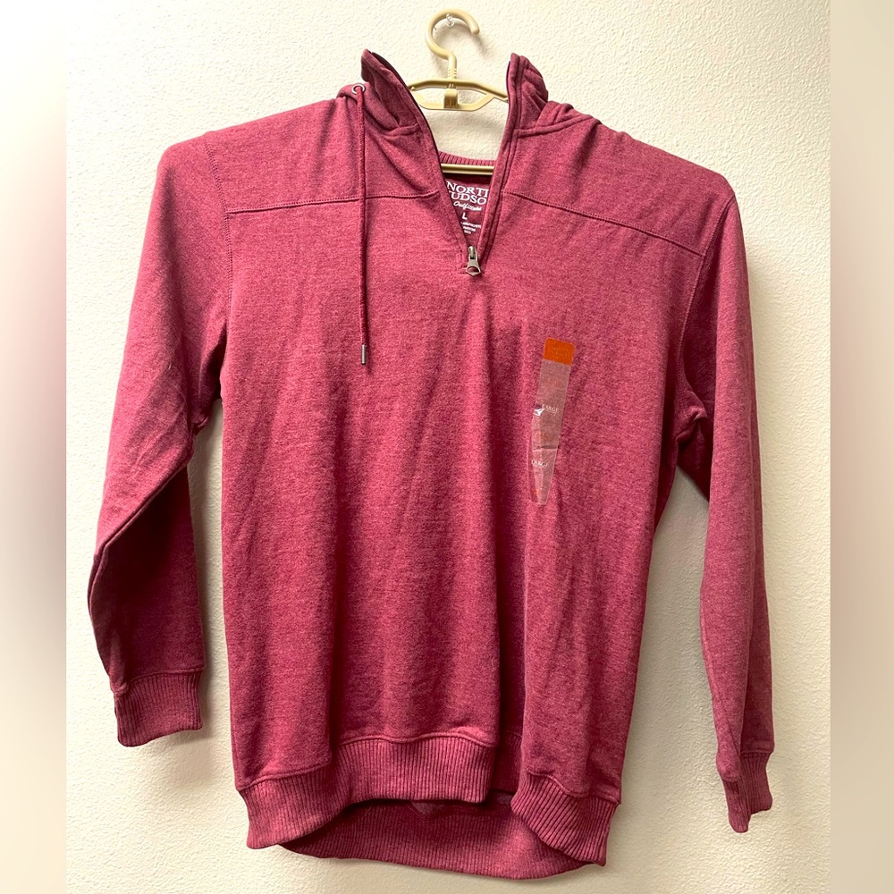 NWT North Hudson Outfitters Heather Burgundy Light Weight Jacket. Large